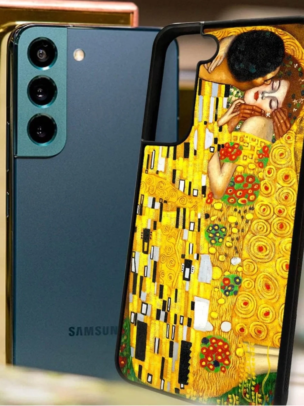 Gustav Klimt Inspired Yellow Art Phone Case